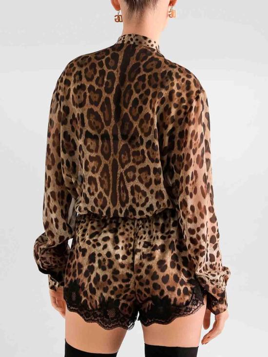 26FW 돌체앤가바나 셔츠 F5T27TIS1DYHY13M Brown - DOLCE & GABBANA