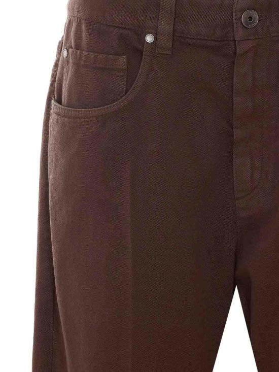 26FW 브루넬로 쿠치넬리 컨템포러리 루즈 데님 팬츠 M0H81P5568C4299 Brown - BRUNELLO CUCINELLI