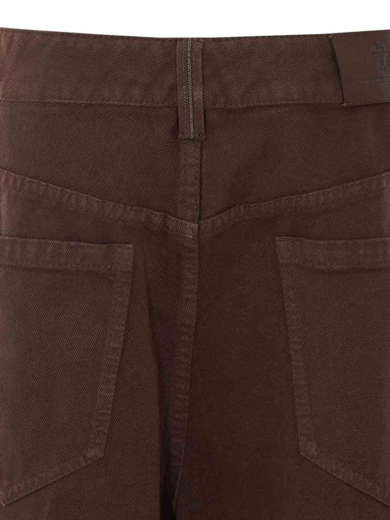 26FW 브루넬로 쿠치넬리 컨템포러리 루즈 데님 팬츠 M0H81P5568C4299 Brown - BRUNELLO CUCINELLI