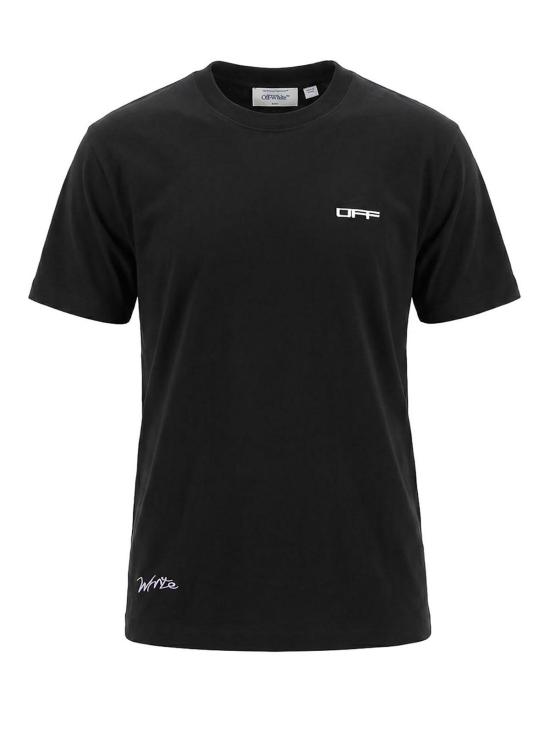 26FW 오프화이트 반팔 티셔츠 44MAA120F26J008001 Black
