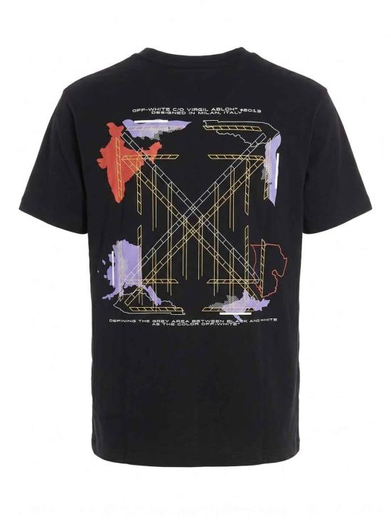 26FW 오프화이트 반팔 티셔츠 44MAA120F26J008001 Black - OFF WHITE