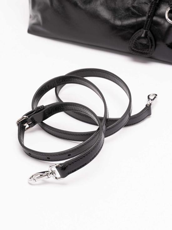 26FW 미우미우 샤이니 레더 백 5BA3352A44VOOOF0002 BLACK - MIU MIU