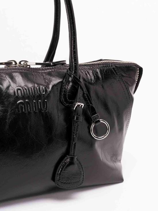 26FW 미우미우 샤이니 레더 백 5BA3352A44VOOOF0002 BLACK - MIU MIU