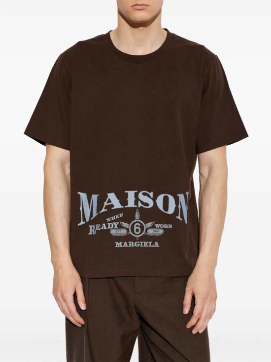 26FW MM6 메종마르지엘라 반팔 티셔츠 SH0GC0075M20050 142 BROWN - MM6 MAISON MARGIELA