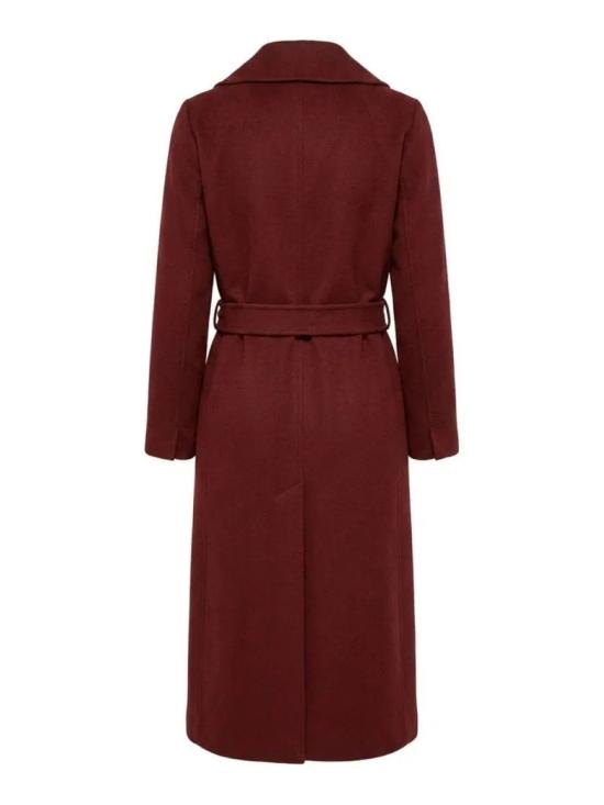 26FW 에스막스마라 폴도 울 드랩 랩 코트 POLDO014 Bordeaux - 'S MAX MARA
