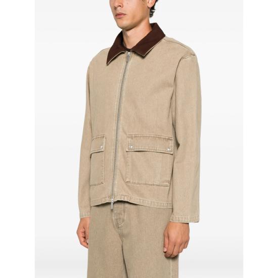 26FW 드롤드무슈 데님 자켓 L JT258 CO307 KAKI NEUTRALS - DROLE DE MONSIEUR