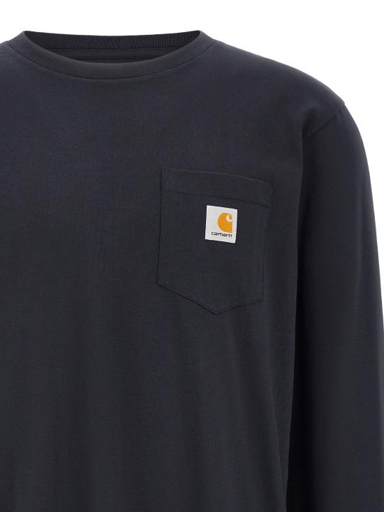 26FW 칼하트 WIP 롱슬리브 포켓 티셔츠 I0304371CXX Blue - CARHARTT WIP