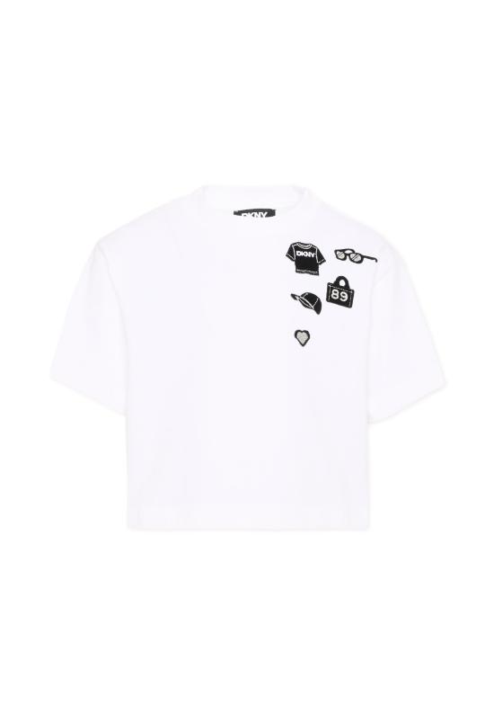 26SS [키즈] 디케이엔와이 티셔츠 D62590 10P WHITE