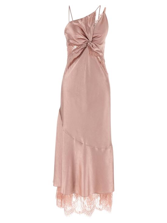 26FW 핑코 롱 원피스 107543A3GAP04 Pink