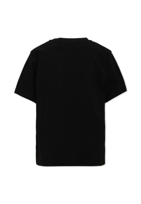 26FW [키즈] 모스키노 티셔츠 HMM05W LAA34 60100 BLACK - MOSCHINO
