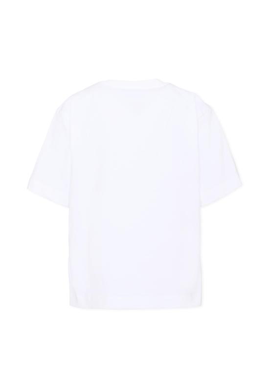 26FW [키즈] 모스키노 티셔츠 HMM05W LAA34 10101 WHITE - MOSCHINO