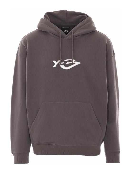26FW 와이쓰리 후드 티셔츠 KZ0841 GREYFIVE DOM