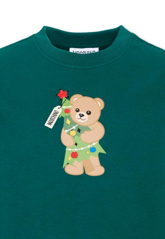 26FW [키즈] 모스키노 니트/스웻셔츠 H5F08V LCA61 30327 GREEN - MOSCHINO