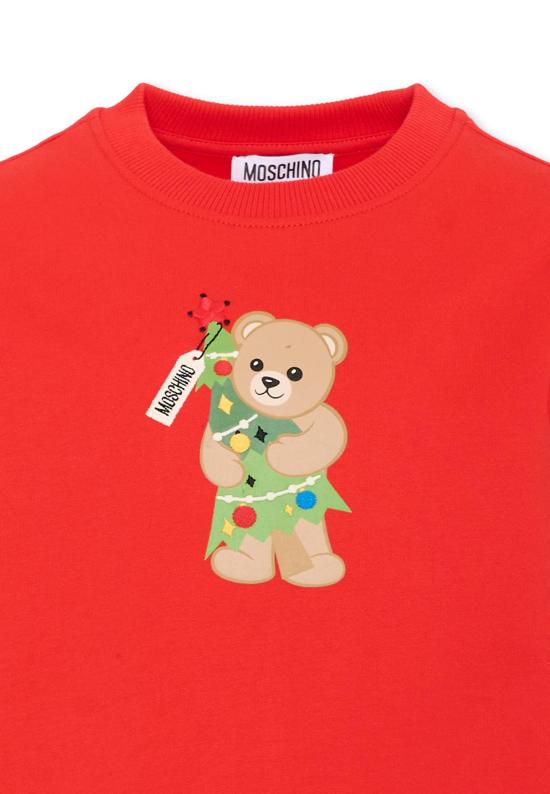 26FW [키즈] 모스키노 니트/스웻셔츠 H5F08V LCA61 50109 RED - MOSCHINO