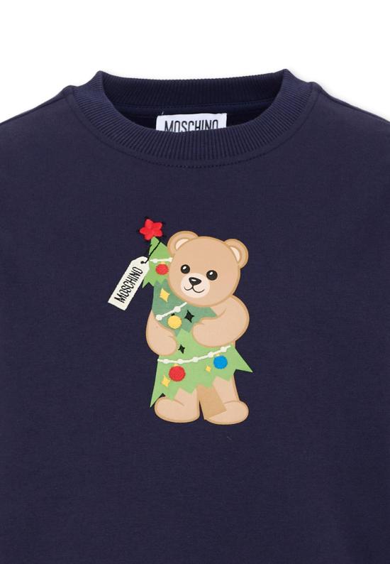 26FW [키즈] 모스키노 니트/스웻셔츠 H5F08V LCA61 40016 BLUE - MOSCHINO