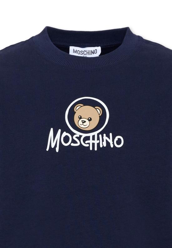 26FW [키즈] 모스키노 니트/스웻셔츠 HXF08V LCA83 40016 BLUE - MOSCHINO