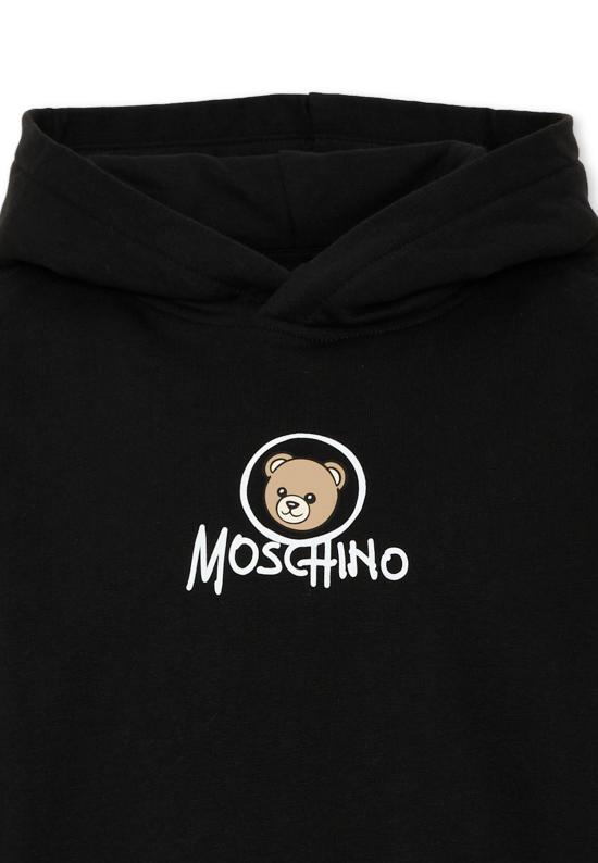 26FW [키즈] 모스키노 니트/스웻셔츠 HUF0A7 LCA83 60100 BLACK - MOSCHINO