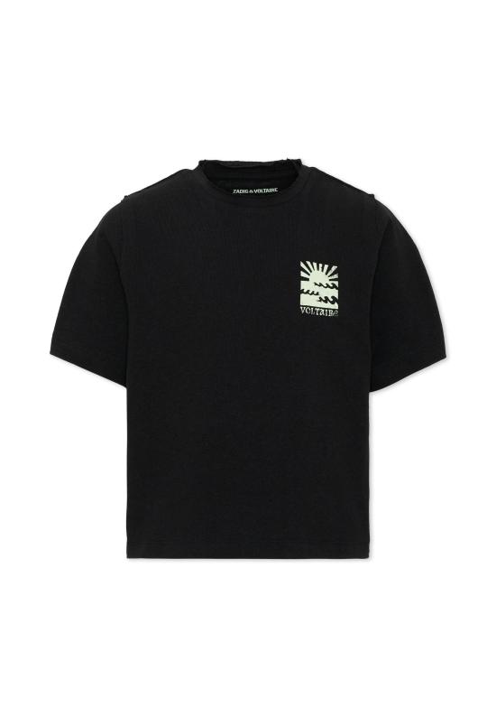 26SS [키즈] 자딕앤볼테르 티셔츠 X60582 09B BLACK
