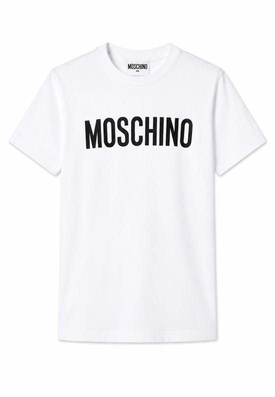 26FW [키즈] 모스키노 티셔츠 HPM05V LAA59 10101 WHITE - MOSCHINO