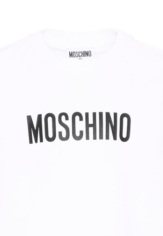 26FW [키즈] 모스키노 티셔츠 HPM05V LAA59 10101 WHITE - MOSCHINO