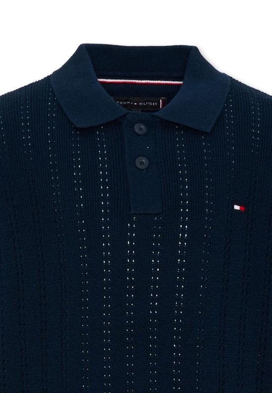 26SS [키즈] 타미힐피거 폴로 셔츠 KB0KB10251 C1G BLUE - TOMMY HILFIGER