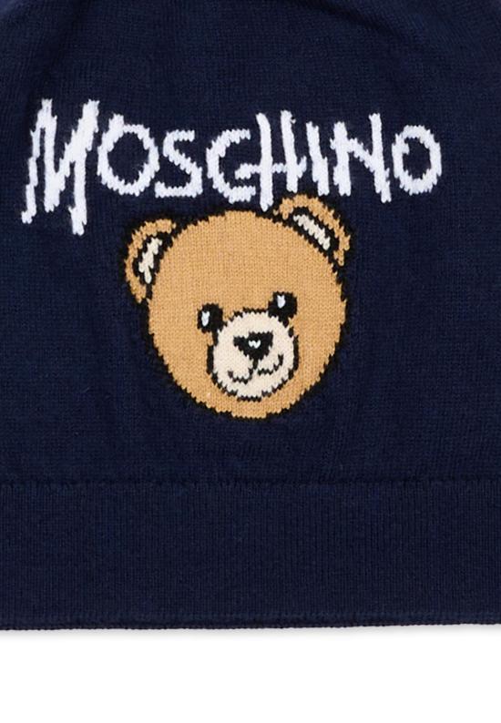 26FW [키즈] 모스키노 모자 HMX02O LHE43 40016 BLUE - MOSCHINO