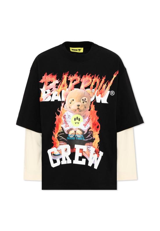 26FW [키즈] 바로우 티셔츠 F6BKJBTH090 110 BLACK