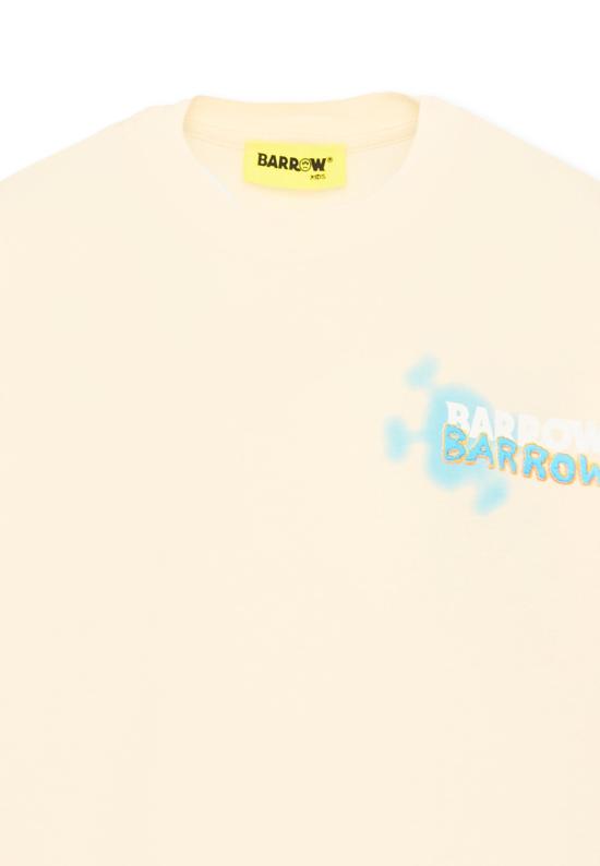 26FW [키즈] 바로우 티셔츠 F6BKJBTH066 013 IVORY - BARROW
