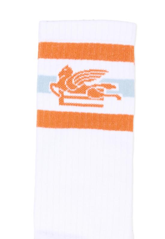  [키즈] 에트로 발목 양말 GU0B10 Z0396 100AR WHITE - ETRO
