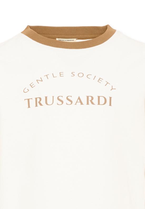 26FW [키즈] 트루사르디 티셔츠 TIA26092TS OFF WHITE OFF WHITE IVORY - TRUSSARDI