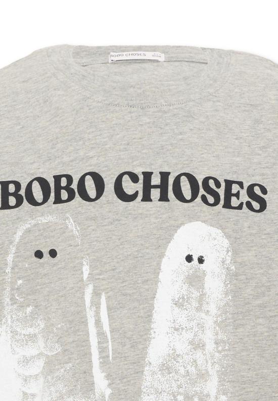 26FW [키즈] 보보쇼즈 티셔츠 B226AC010 GREY - BOBO CHOSES