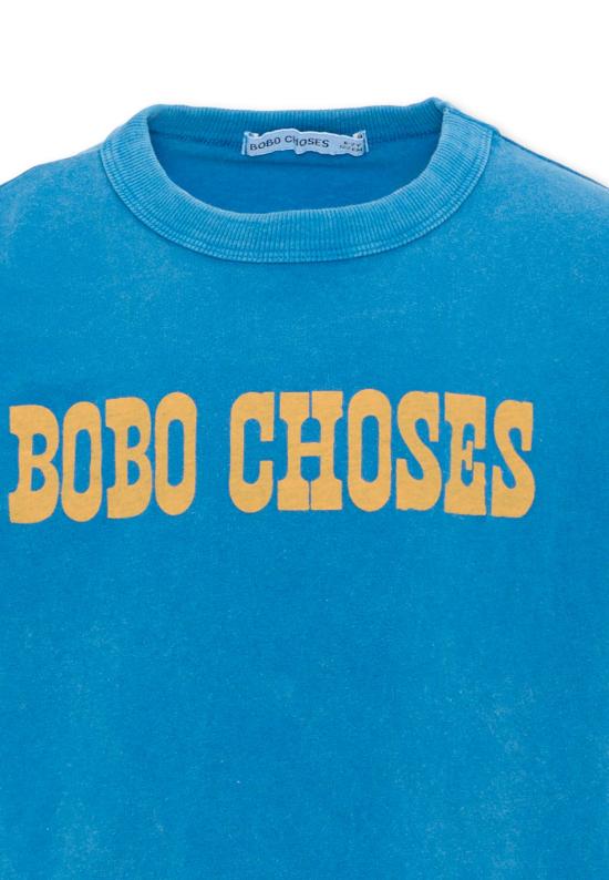 26FW [키즈] 보보쇼즈 티셔츠 B226AC142 LIGHT BLUE - BOBO CHOSES