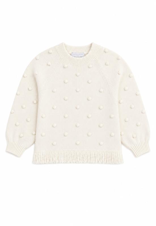 26FW [키즈] 스텔라 맥카트니 니트/스웻셔츠 TZ9A80 Z1528 101 IVORY - STELLA MCCARTNEY