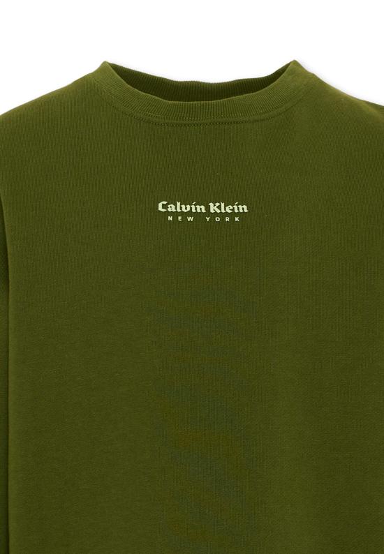 26SS [키즈] 캘빈클라인 니트/스웻셔츠 IB0IB02617 LTQ GREEN - CALVIN KLEIN