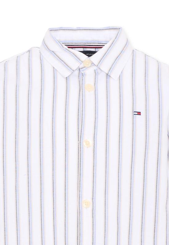 26SS [키즈] 타미힐피거 탑 KB0KB10066 YBR WHITE - TOMMY HILFIGER