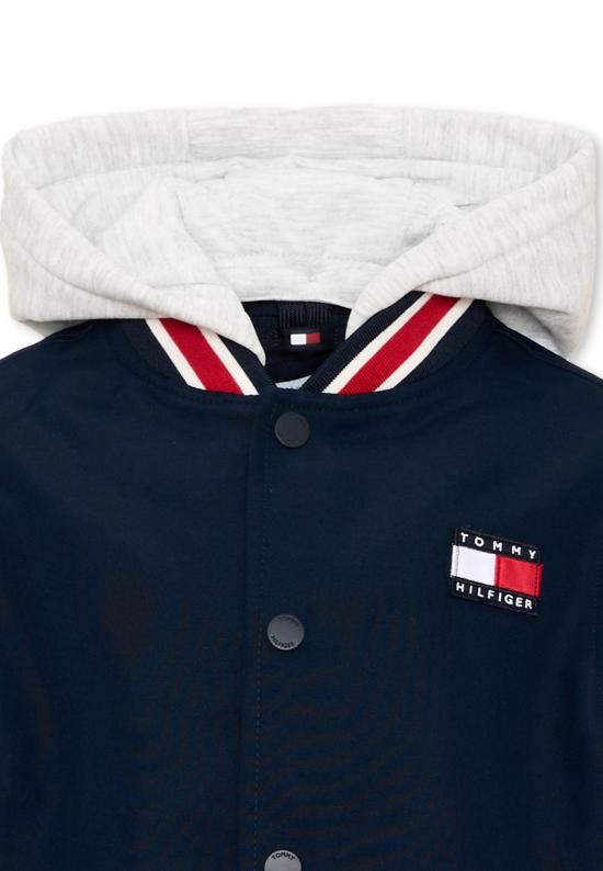 26FW [키즈] 타미힐피거 봄버 자켓 KB0KB10571 C1G BLUE - TOMMY HILFIGER