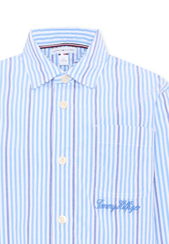 26FW [키즈] 타미힐피거 탑 KB0KB10566 C39 LIGHT BLUE - TOMMY HILFIGER