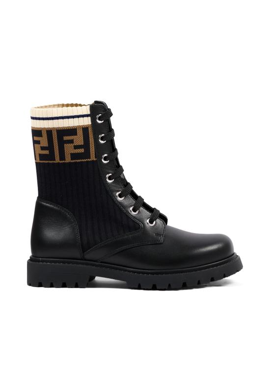 26FW [키즈] 펜디 미들 부츠 JMR329 A8CU F17SD BLACK