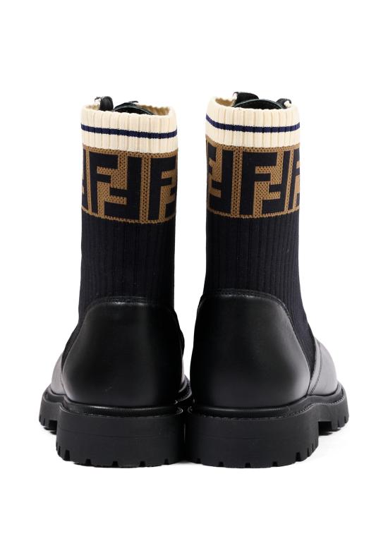 26FW [키즈] 펜디 미들 부츠 JMR329 A8CU F17SD BLACK - FENDI