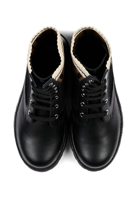 26FW [키즈] 펜디 미들 부츠 JMR329 A8CU F17SD BLACK - FENDI