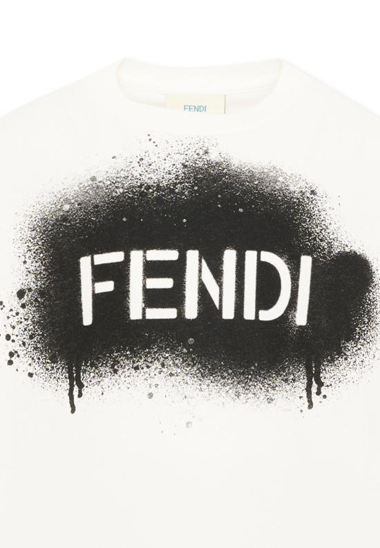 26FW [키즈] 펜디 탑 JUI213 AY8D F16E7 IVORY - FENDI