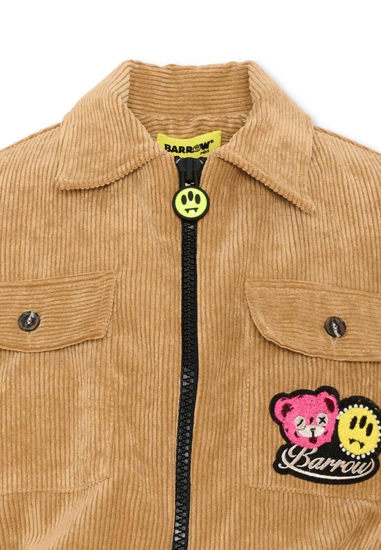26FW [키즈] 바로우 가죽 자켓 F6BKJGJK130 413 BEIGE - BARROW