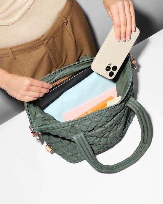  엠지 월리스 크로스백 Mz Wallace Medium Sutton Deluxe Bag Juniper - MZ WALLACE