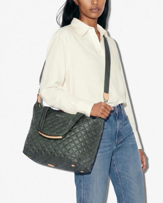  엠지 월리스 크로스백 Mz Wallace Medium Sutton Deluxe Bag Juniper - MZ WALLACE