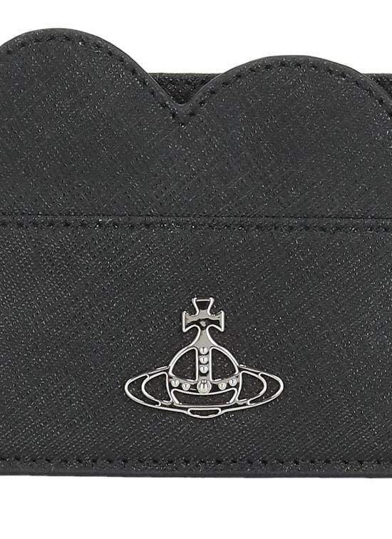 26FW 비비안웨스트우드 하트 카드 홀더 5403000AW L001NN401 BLACK - VIVIENNE WESTWOOD