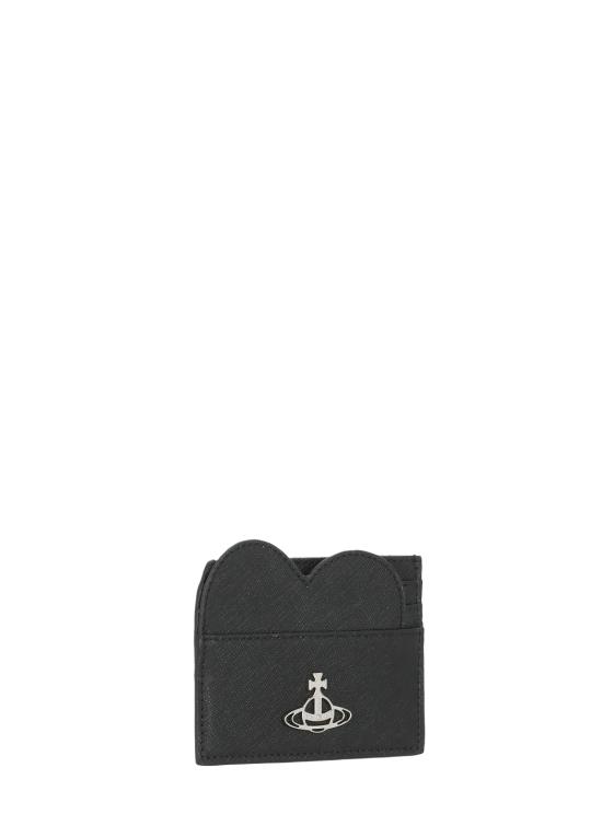 26FW 비비안웨스트우드 하트 카드 홀더 5403000AW L001NN401 BLACK - VIVIENNE WESTWOOD