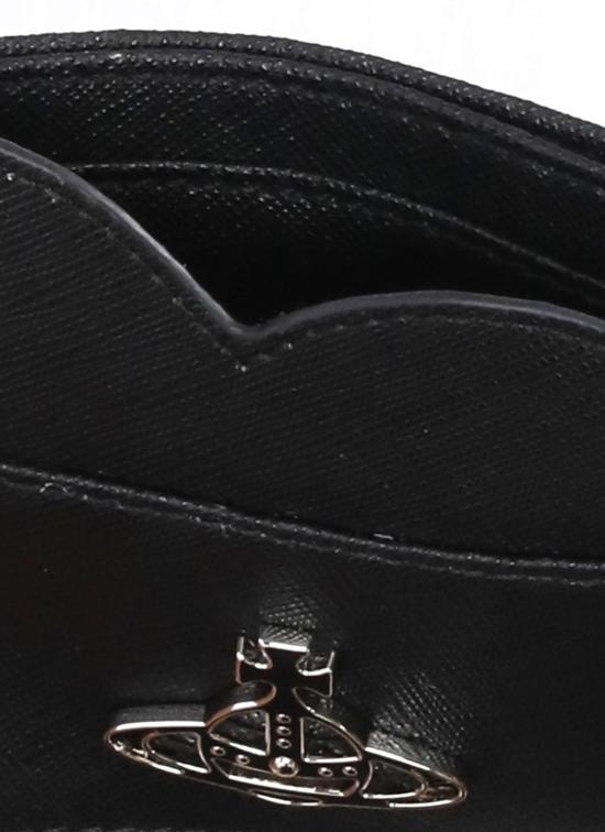 26FW 비비안웨스트우드 하트 카드 홀더 5403000AW L001NN401 BLACK - VIVIENNE WESTWOOD