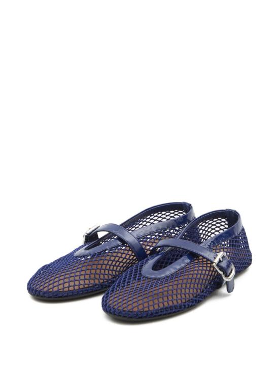 26FW 알라이아 피쉬넷 발레 플랫 AA3A029TK007 527 NAVY - ALAIA