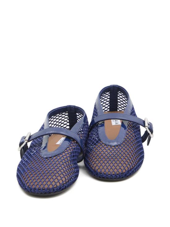26FW 알라이아 피쉬넷 발레 플랫 AA3A029TK007 527 NAVY - ALAIA