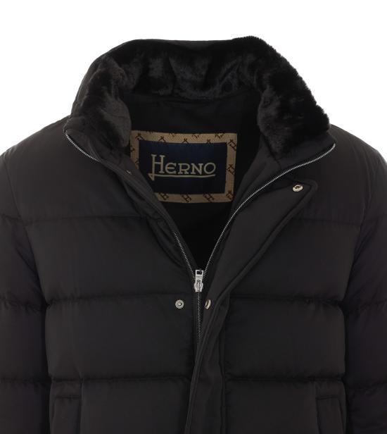 26FW 에르노 아렌델레 포 퍼 봄버 다운 자켓 PI001019U 12414Z9300 Black - HERNO